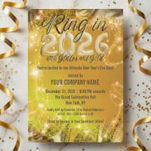 Firmenevent Silvesterparty 2026 Gold Glitter