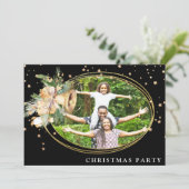 *~* Firmenfamilie . Weihnachts-Party Foto AP20 Einladung (Stehend Vorderseite)