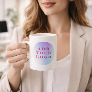 Firmenfarbe Geschäft-Logo Kaffeetasse