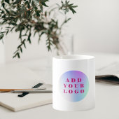 Firmenfarbe Geschäft-Logo Kaffeetasse