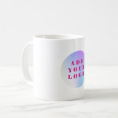 Firmenfarbe Geschäft-Logo Kaffeetasse (Vorderseite Links)