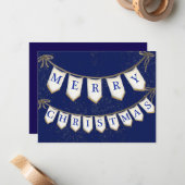 Firmenfreundlicher Weihnachtsanhänger mit Bows Mitteilungskarte (Vorderseite/Rückseite Beispiel)