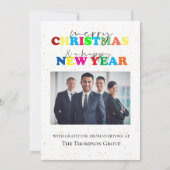 Firmenfröhliches Weihnachten & Glück Neues Jahr Fo (Vorderseite)