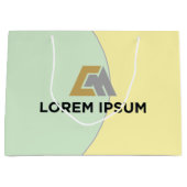 Firmengeschenktasche mit Firmenlogo Große Geschenktüte (Vorderseite)