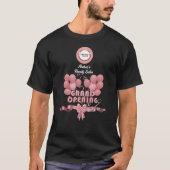 Firmengründung Logo Niedlich Pink Black T-Shirt (Vorderseite)