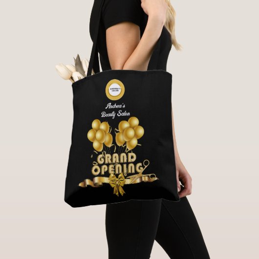 Firmengründung Party Logo hinzufügen Gold Benutzer Tasche (Von Nahem)
