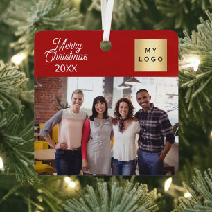 Firmengruppenfoto-Logo Weihnachten Ornament Aus Metall
