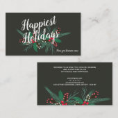 Firmengrüße mistletofarbenes Grün Visitenkarte (Vorne/Hinten)