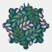 Firmengrüße mit Logo - Feiertag Ornament Karte (Rückseite)