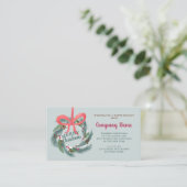 Firmengrüße Weihnachtsbrand Visitenkarte (Stehend Vorderseite)