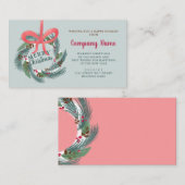 Firmengrüße Weihnachtsbrand Visitenkarte (Vorne/Hinten)