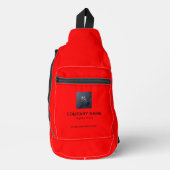 Firmeninfo Red Print Cut Sling Bag (Vorderseite)