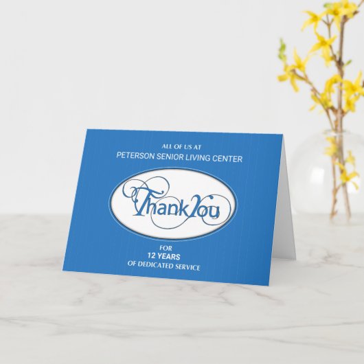 Firmenjubiläum Custom Business Vielen Dank Karte (Gelbe Blume)