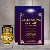 Firmenjubiläum Lila blaues Gradient einladen Einladung