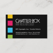 Firmenkarte des kühlen Nageltechnikers Visitenkarte (Rückseite)