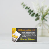 Firmenkarte für Bauunternehmen Visitenkarte (Stehend Vorderseite)