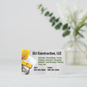 Firmenkarte für Bauunternehmen Visitenkarte (Stehend Vorderseite)