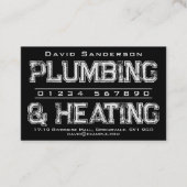 Firmenkarte für das Kleben und Heizen Visitenkarte (Vorderseite)