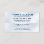 Firmenkarte für das Kleben und Verschmutzen von Di Visitenkarte (Rückseite)