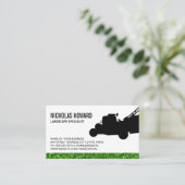 Firmenkarte für das Rasenmäher-Logo Visitenkarte (Stehend Vorderseite)