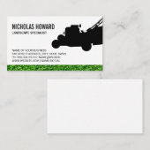 Firmenkarte für das Rasenmäher-Logo Visitenkarte (Vorne/Hinten)