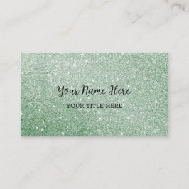 Firmenkarte für den benutzerdefinierten grünen Gli Visitenkarte