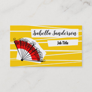 Firmenkarte für den spanischen Lüfternamen Visitenkarte