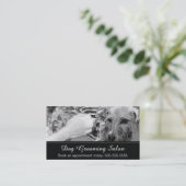 Firmenkarte für die Dog Grooming - personalisierba Visitenkarte (Stehend Vorderseite)