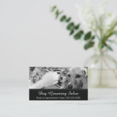 Firmenkarte für die Dog Grooming - personalisierba Visitenkarte (Stehend Vorderseite)