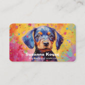 Firmenkarte für Dog Sitting Services Visitenkarte (Vorderseite)