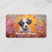 Firmenkarte für Dog Sitting Services Visitenkarte (Vorderseite)