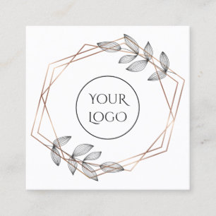 Firmenkarte für geometrische Rahmen Quadratische Visitenkarte