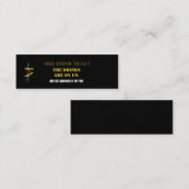 Firmenkarte für Hochzeitsgetränke Mini Visitenkarte (Vorne/Hinten)