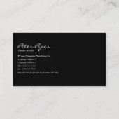 Firmenkarte für Installateur Visitenkarte (Rückseite)