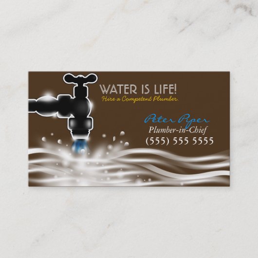 Firmenkarte für Installateur Visitenkarte (Vorderseite)