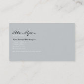 Firmenkarte für Installateur Visitenkarte (Rückseite)