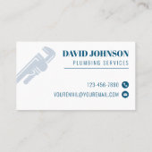 Firmenkarte für Installations-Services Visitenkarte (Rückseite)