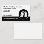 Firmenkarte für kühne moderne Klempnerdienste Visitenkarte (Vorne/Hinten)
