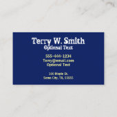 Firmenkarte mit Pinselpinsel Visitenkarte (Rückseite)