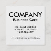 Firmenkarte Quadratische Visitenkarte (Vorderseite)