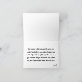 Firmenkunde des Signaturlogos Geschäftskunde Dankeskarte (Innenseite)