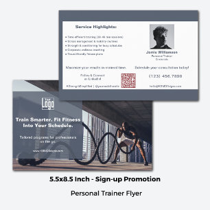 Firmenkunden & Fitness Personal Trainer Flyer