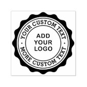 Firmenkundengeschäft mit kundenspezifischem Logo Permastempel (Design)