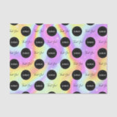 Firmenkundenlogo - Holografie Seidenpapier (Vorderseite)