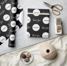 Firmenkundenlogo Minimalistisch Geschenkpapier