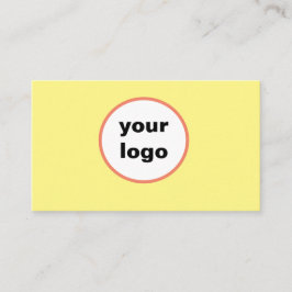 Firmenkundenlogo Name einfach gelbe Karte
