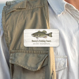 Firmenkundenname Fishing Custom Namensschild