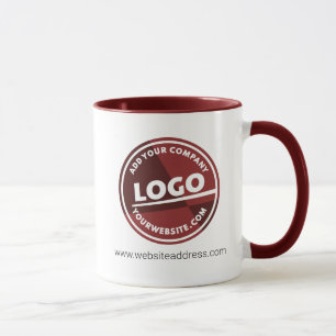 Firmenkundenspezifisch für Markenlogos hinzufügen Tasse