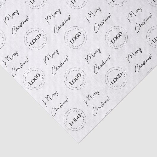 Firmenkundenspezifische Logos für Weihnachten hinz Seidenpapier (Ausschnitt)