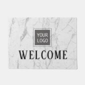 Firmenkundenspezifische Logos Moderne Marmorauswah Fußmatte (Vorderseite)
